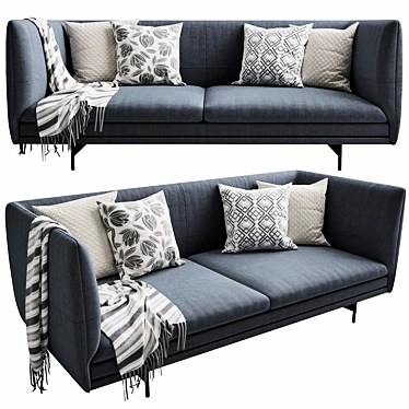 Modern Boconcept Nantes Sofa 3D model image 1 