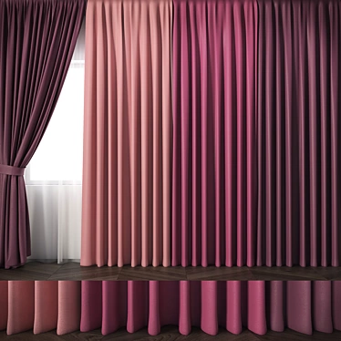 TurboSmooth Curtains-R2: Elegant and Versatile Centimeter Units 3D model image 1 