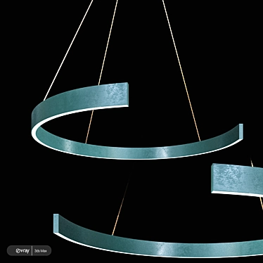Montero Designer Chandelier: Elegant Illumination by Romatti 3D model image 1 