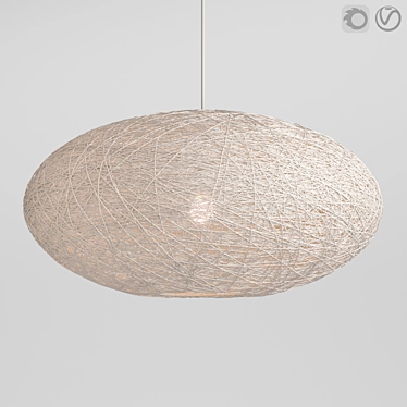 Elegant Keira Pendant Light 3D model image 1 