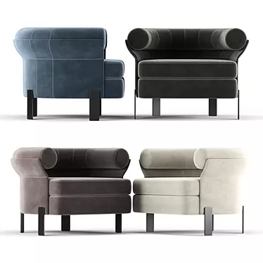 Elegant Comfort: Mattia Armchair 3D model image 1 