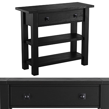 Compact Console Table for Small Spaces 3D model image 1 