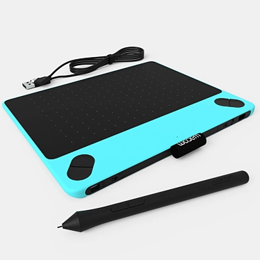 Minty Intuos Comic: Compact & Responsive 3D model image 1 