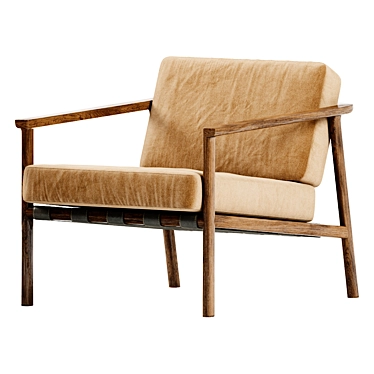 Modern Molteni & C Gillis Chair 3D model image 1 