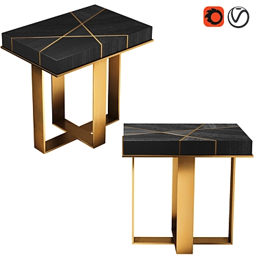 Title: Stunning Starfall Side Table 3D model image 1 