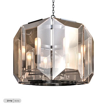 Exquisite Marlowe Chandelier by Romatti 3D model image 1 