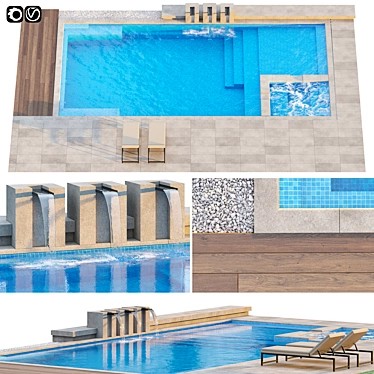 Versatile 3D Pool Model 3D model image 1 