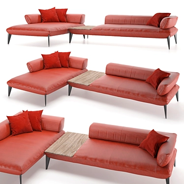 Modern Urban Avenue Sofa 3D model image 1 