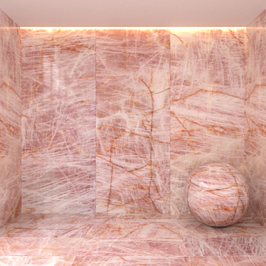 Pink Lumix Marble Tiles 3D model image 1 