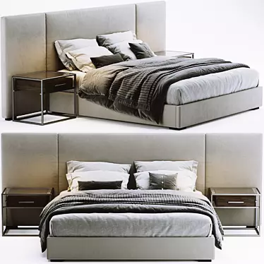 Indulge in Luxury with RH Modena Bed 3D model image 1 