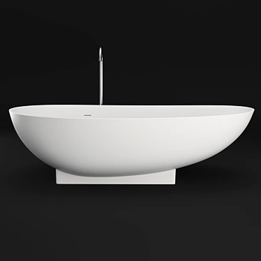 Luxury iS tone Freestanding Bath 3D model image 1 