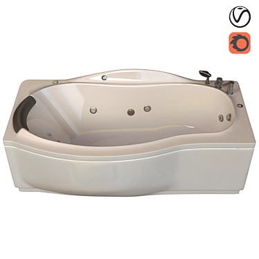 Stylish Bathtub 773 Ariana 3D model image 1 