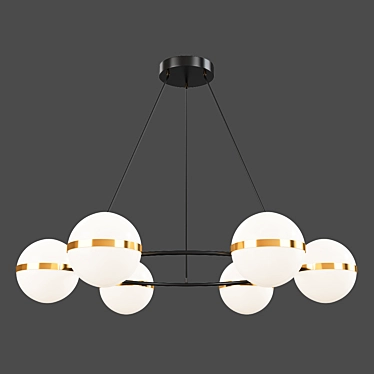 Elegance Illuminated: Tagliato Chandelier 3D model image 1 