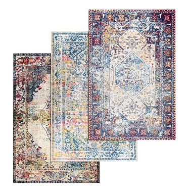 High-Quality Carpets Set 3D model image 1 