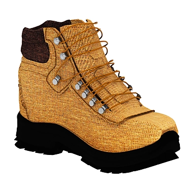 Outdoor Hiking Shoes: Slip-Resistant & Durable 3D model image 1 