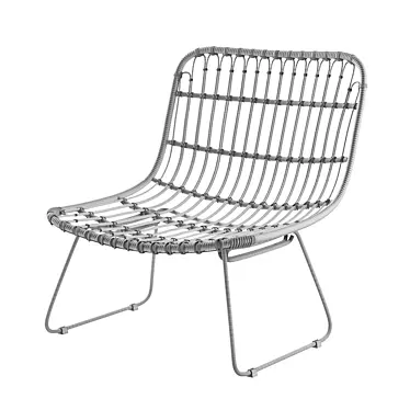 Low Round Rattan Chair