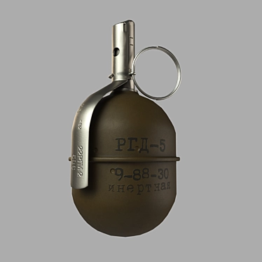 RGD-5 Grenade: Polys 2405, Verts 2494, UVW 2048x2048 3D model image 1 