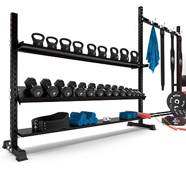 Ultimate Gym Tools Set 3D model image 1 