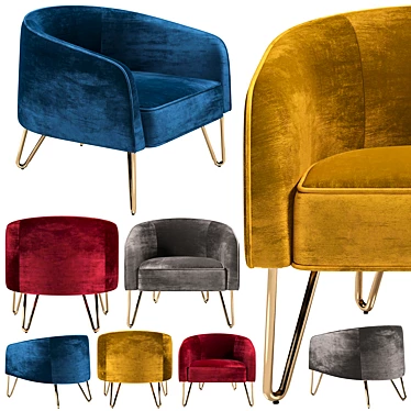 Regal Queen Armchair 3D model image 1 