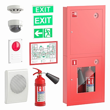 Fire Safety Essentials 3D model image 1 