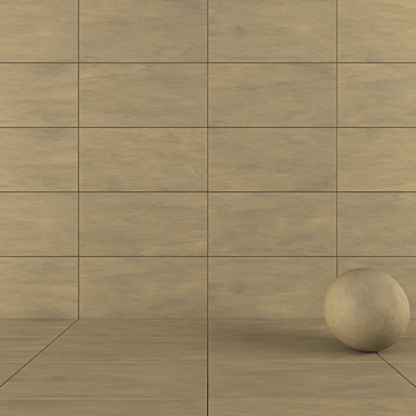 Modern Concrete Wall Tiles 3D model image 1 