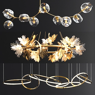 Oracle Branching Chandelier - 3 Styles 3D model image 1 