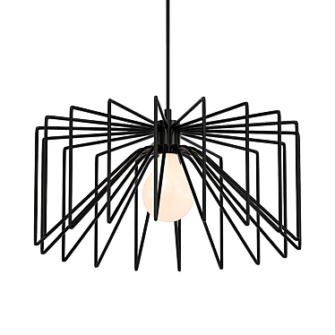 Retro Loft Pendant Light 3D model image 1 