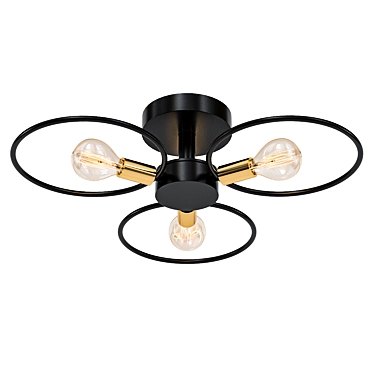 Industrial Ring Ceiling Light 3D model image 1 