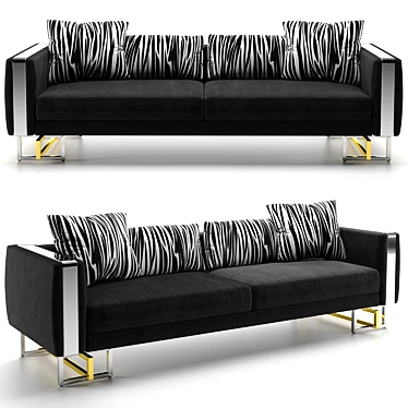 Modern Fabric Sofa 3D model image 1 