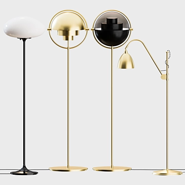 Gubi Floor Lamps: Sleek & Stylish Lighting 3D model image 1 