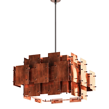 Sonneman Cityscape Chandelier: Stunning High-Quality Interior Lighting 3D model image 1 