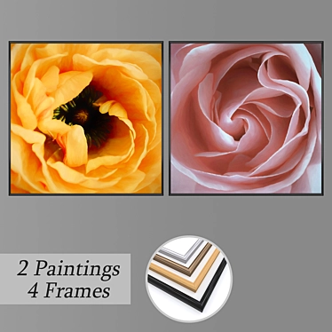 Artistic Wall Decor Set 3D model image 1 