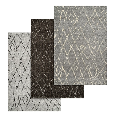 Luxury Rug Set: Premium Textures 3D model image 1 