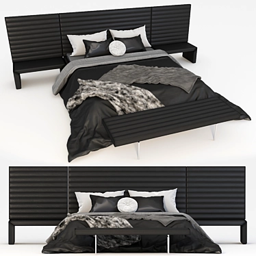 Luxury King Size Bed - Alma 3D model image 1 