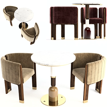 Mezzo Foster-Crawford: Modern Furniture Set 3D model image 1 