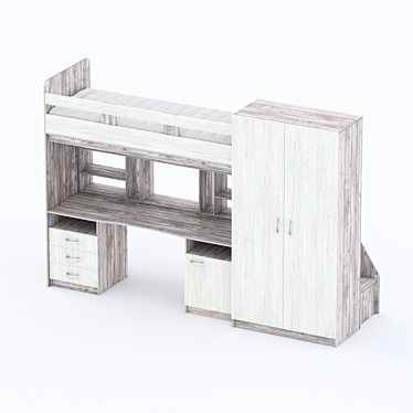 Yuta Kids Furniture Set 3D model image 1 