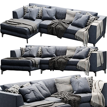 Luxurious Meridiani Louise Up Sofa 3D model image 1 
