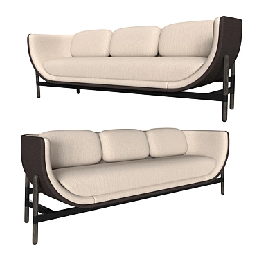 Casala Capsule Lounge: Modern, Open-Concept Seating 3D model image 1 