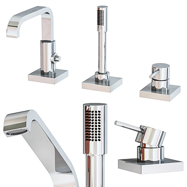 Grohe Allure 19316000: Modern German Bathroom Faucet 3D model image 1 