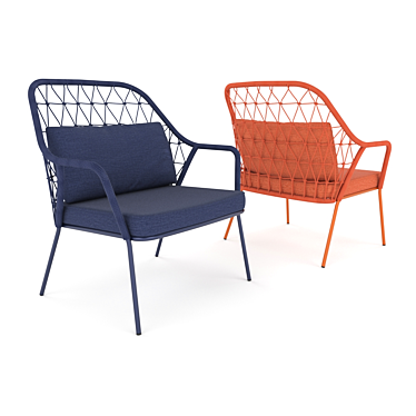 Luxury Lounge Chair - Pedrali PANAREA 3D model image 1 
