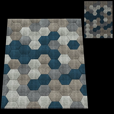 Versatile 5x7 ft Carpet 3D model image 1 