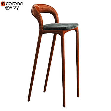 Artisan Neva Light Bar Chair 3D model image 1 