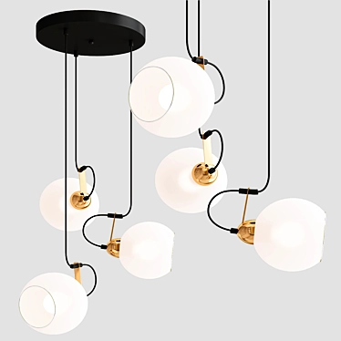 Eurosvet Bounce Pendant - Modern Lighting at Its Best 3D model image 1 