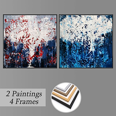 Artful Wall Decor Set 3D model image 1 