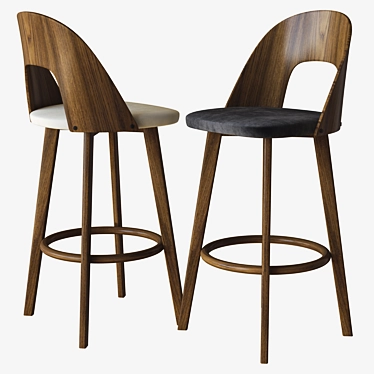 Sleek Walnut Barstool: Anton
Elegant Zuo Anton Barstool
Modern and Stylish Walnut Barstool 3D model image 1 