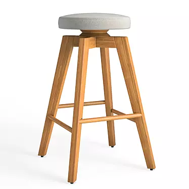 Drubin Swivel Counter Stool 3D model image 1 