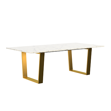 Elegant Atlas Gold Coffee Table 3D model image 1 