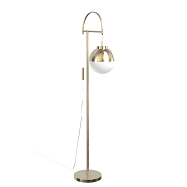 Modern Industrial Waterloo Floor Lamp 3D model image 1 