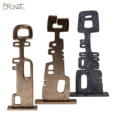 Elegant Bronze Sculpture: 2013 Version 3D model image 1 