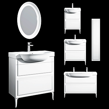 Laufen Classic Washbasins: Timeless Elegance 3D model image 1 
